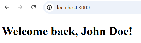 Welcome back, John screenshot
